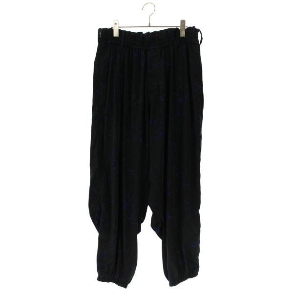 ワイズ サイズ:3  22SS  YG-P46-930 フレイムプリントポリエステルロングパンツ 中古 BS99 Y's（ワイズ） サイズ:3 22SS YG-P46-930 フレイムプリント