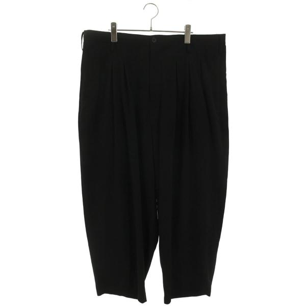 ヨウジヤマモトプールオム サイズ:2  HS-P50-500 タックワイドスラックスロングパンツ 中古 BS99 Yohji Yamamoto POUR HOMME ヨウジヤマモトプールオム サイズ:2 HS-P50