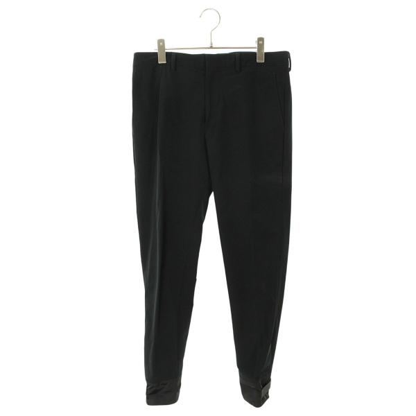 美品　PRADA SPORT 00s ストレッチ　ナイロン　スラックス　46 PRADA（プラダ） ロングパンツ サイズ:46 SPG15 ラバーロゴバンド