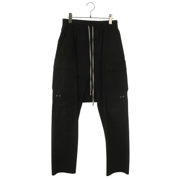 RICK OWENS カーゴロング サルエルパンツブラックサイズ46 Rick Owens（リック・オウエンス） ロングパンツ サイズ:46 RU02C7379