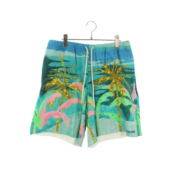 セリーヌ サイズ:XL  2Z037823M 総柄スウェットハーフパンツ 中古 BS99 CELINE（セリーヌ） ハーフパンツ サイズ:XL 2Z037823M 総柄スウェット