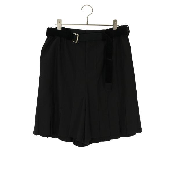 サカイ サイズ:1  23SS  23-02954M ベルト付きプリーツスーチングショーツ 中古 BS99 sacai（サカイ） サイズ:1 23SS 23-02954M ベルト付きプリーツスー