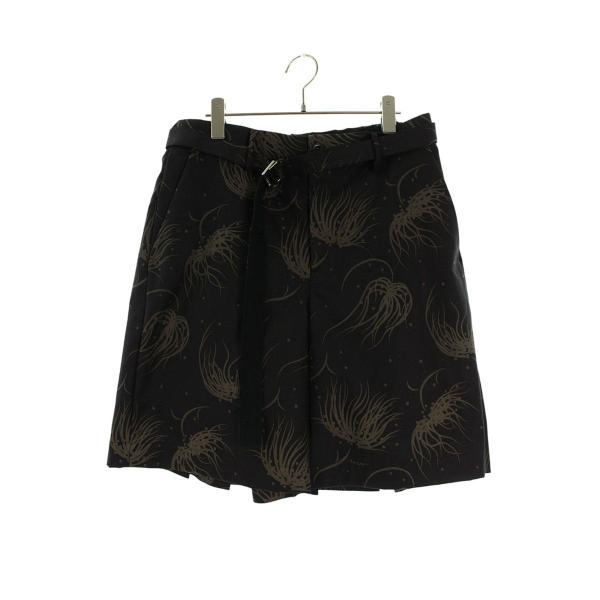 sacai（サカイ） サイズ:3 25-03665M ベルテッドプリーツハーフパンツ