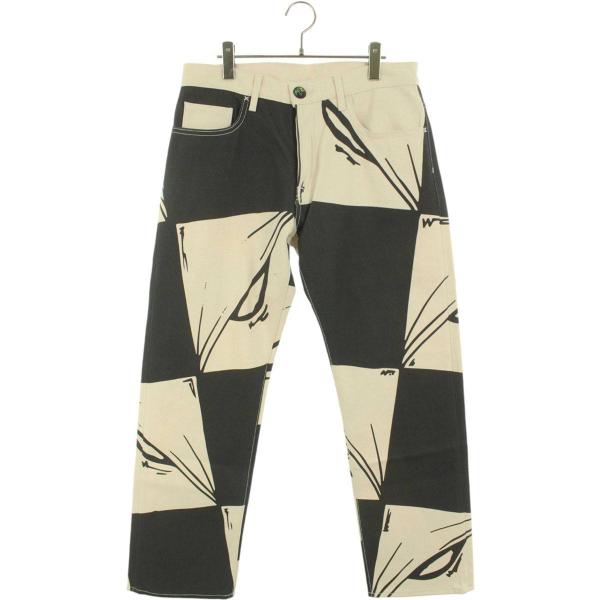 アンチプロモ サイズ:32インチ 99EYES総柄デニムパンツ 中古 GZ11 アンチプロモ サイズ:32インチ 99EYES総柄デニムパンツ 中古 GZ11