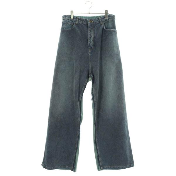 バレンシアガ サイズ:M  23SS  738751 TOW55 ハイブリッドバギーデニムパンツ 中古 SB01 BALENCIAGA（バレンシアガ） デニムパンツ サイズ:M 23SS 738751 TOW55