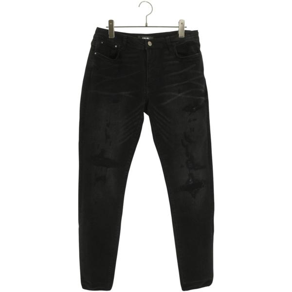 アミリ サイズ:34インチ ウォッシュドスキニーデニムパンツ 中古 BS99 AMIRI（アミリ） サイズ:34インチ ウォッシュドスキニーデニムパンツ