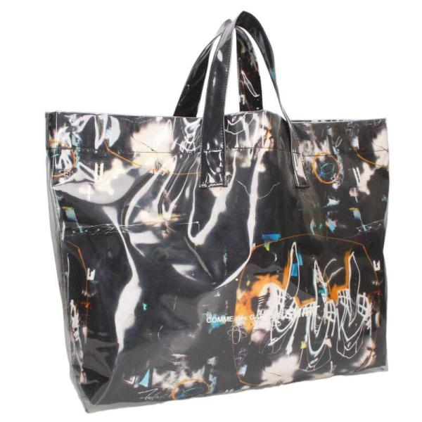 コムデギャルソンシャツ   W28610 グラフィックデザイントートバッグ 中古 BS99 COMME des GARCONS SHIRT コムデギャルソンシャツ W28610 グラフィック
