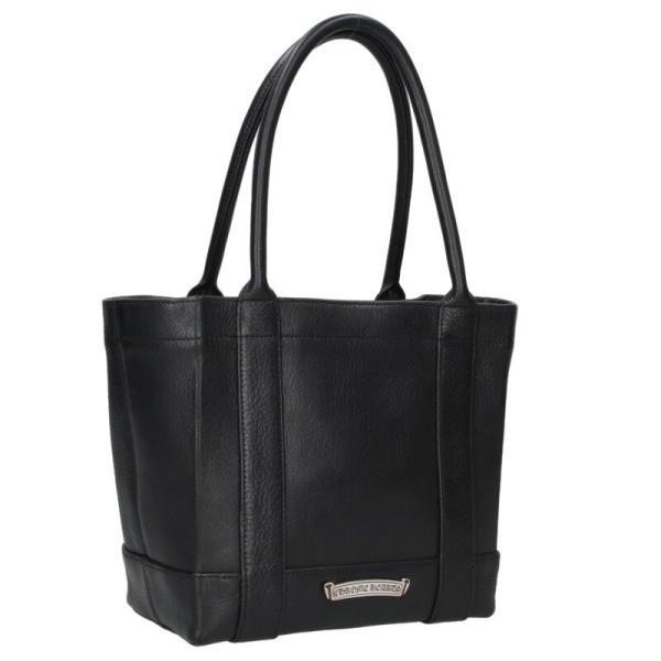 クロムハーツ　トートバック CHROME HEARTS BLACK LINED TOTE BAG W/LG CROSS クロムハーツ