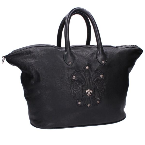 クロムハーツ   GILLES BAG ジル BSブレア装飾レザーハンドバッグ 中古 SJ02 CHROME HEARTS（クロムハーツ） ハンドバッグ GILLES BAG ジル BS