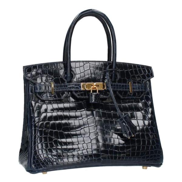 HERMES（エルメス） ハンドバッグ バーキン30 B刻印 G金具ニロティカ