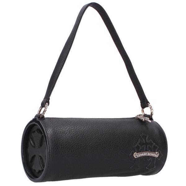 クロムハーツ GRINDS セメタリークロスパッチレザーハンドバッグ 中古 OS06 CHROME HEARTS（クロムハーツ） GRINDS セメタリークロスパッチレザー