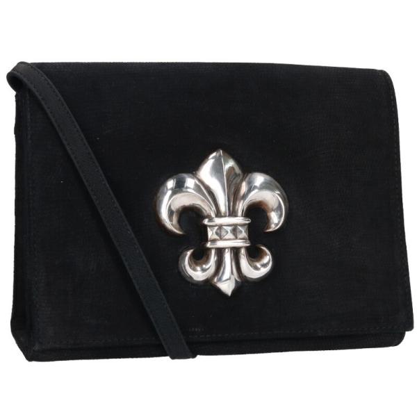 クロムハーツ  BSフレア装飾リザードレザーショルダーバッグ 中古 SS07 CHROME HEARTS（クロムハーツ） BSフレア装飾リザードレザーショルダー