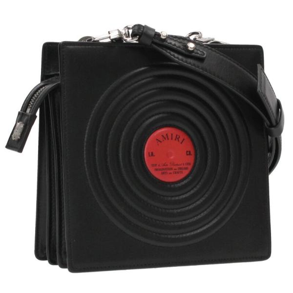 アミリ   SMALL RECORD BAG レコードモチーフ レザーショルダーバッグ 中古 BS99 rinkan_15052-251103-0196