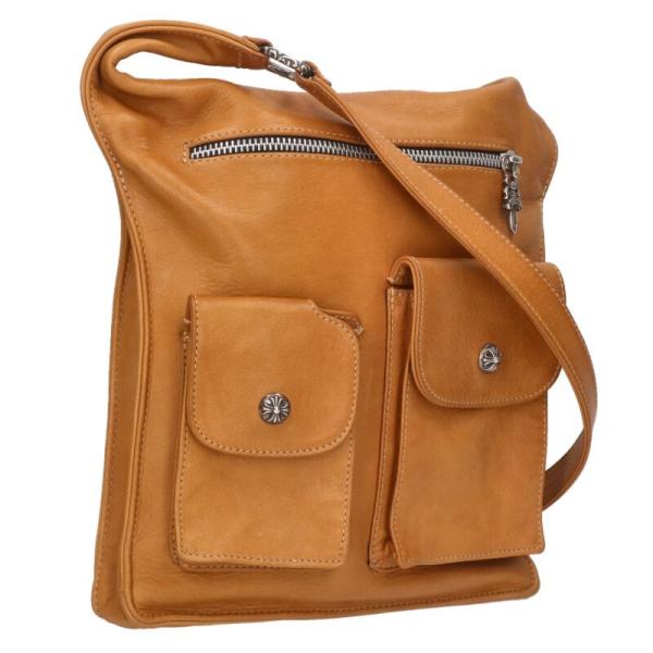 クロムハーツ   F-SLINGER Fスリンガー レザーショルダーバッグ 中古 SS07 CHROME HEARTS（クロムハーツ） ショルダーバッグ F-SLINGER F