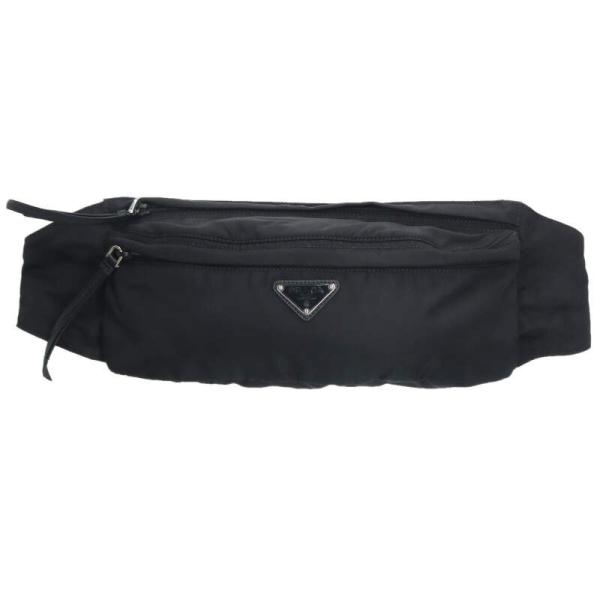 プラダ   1BL011 三角プレートナイロンウエストバッグ 中古 BS99 PRADA（プラダ） 1BL011 三角プレートナイロンウエストバッグ 中古