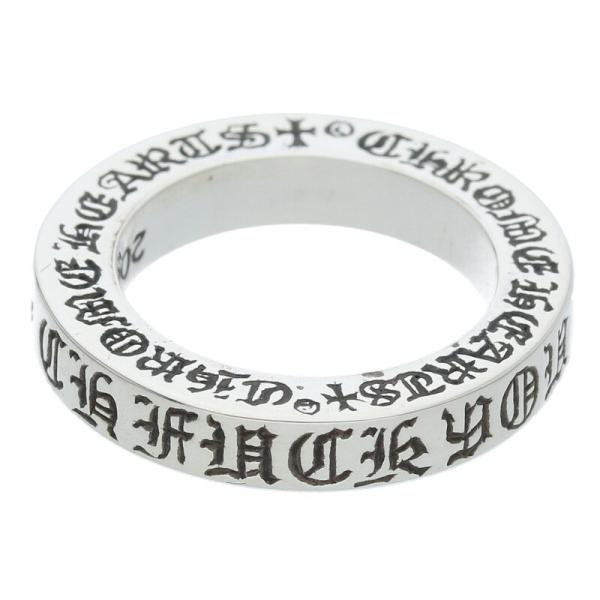 CHROME HEARTS クロムハーツ（原本無） 3mm SPACER FUCKYOU 3mmスペーサーファックユー シルバーリング シルバー系 約４号【中古】 CHROME HEARTS（クロムハーツ） リング 4号 3mm SPACER FUCKYOU 3mm