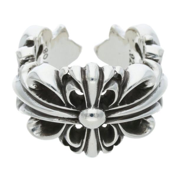 クロムハーツ Chrom hearts DBL FLRL CRS RING CHROME HEARTS クロムハーツ リング サイズ:18号 DBL FLRL CRS