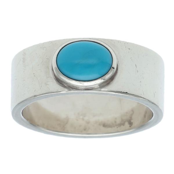 goro's（ゴローズ） サイズ:17号 ターコイズ付き平打ち リング 中古