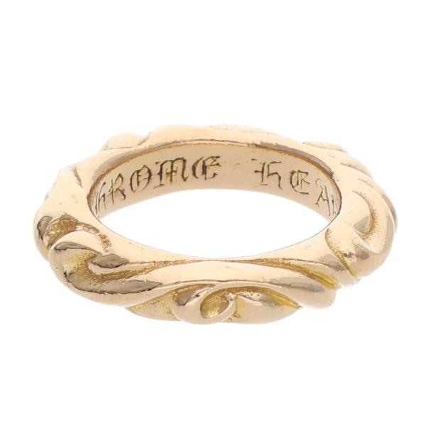 CHROME HEARTS（クロムハーツ） リング 4号 22K SCRL BAND 22K 