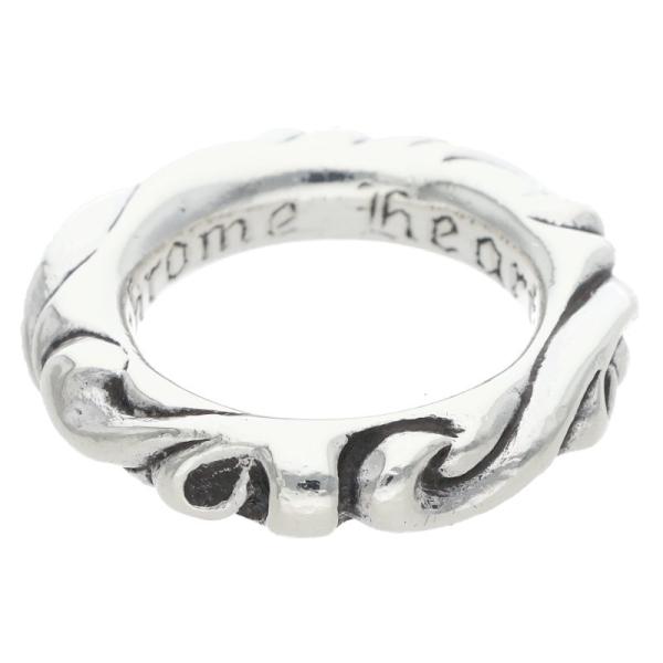 【付属品完備】chromehearts スクロールバンドリング　7号 CHROME HEARTS（クロムハーツ） リング 7号 SCRL BAND スクロール