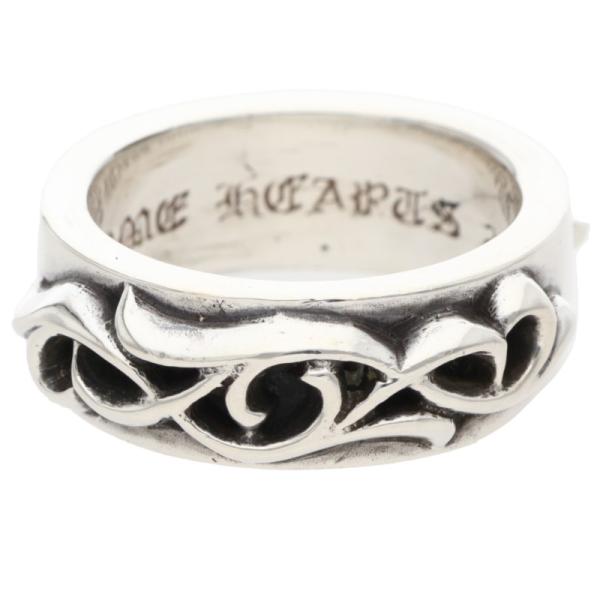 お*り様 CHROME HEARTSクロムハーツ ダブルナローヴァインバンドリン CHROME HEARTS（クロムハーツ） リング 18.5号 DBL NARROW VINE BAND