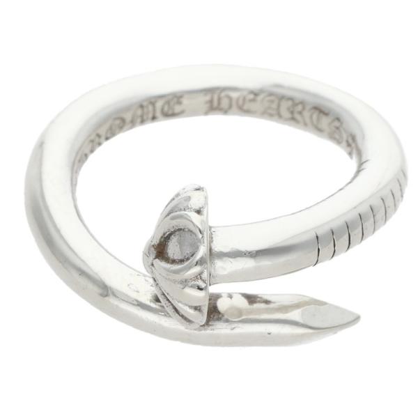 美品クロムハーツ　クロスボールリング CHROME HEARTS（クロムハーツ） リング 11号 NAIL CRSBALL ネイル