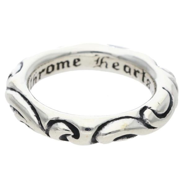 CHROME HEARTS　クロムハーツ スクロール　リング　シルバー❗️ CHROME HEARTS（クロムハーツ） リング 14号 SCRL BAND スクロール