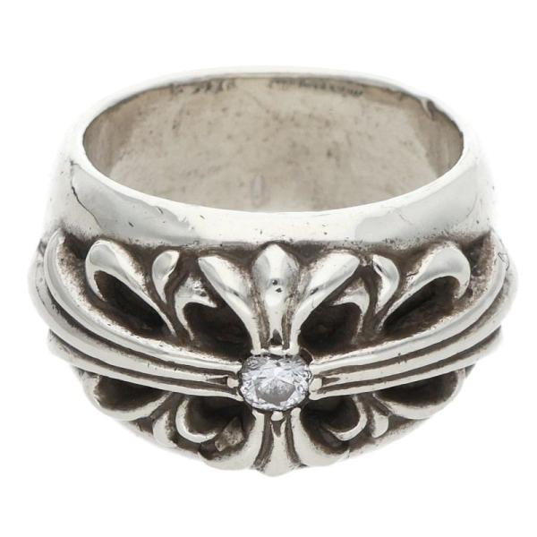 フローラルクロス シルバーリングとペンダントセットsize16値引き可 CHROME HEARTS（クロムハーツ） 12.5号 FLRL CRS 1DIA フローラル