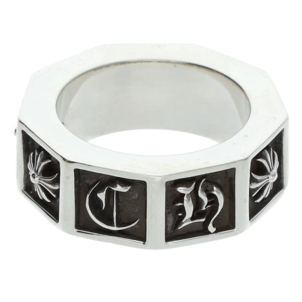 クロムハーツ　クロスバンドリング　16号 CHROME HEARTS（クロムハーツ） サイズ:16号 ALPHABET BLOCK CH CH PLS