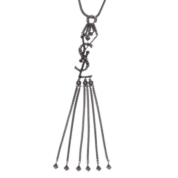 SAINT LAURENT サンローランパリ ネックレス YSLカサンドラロゴ