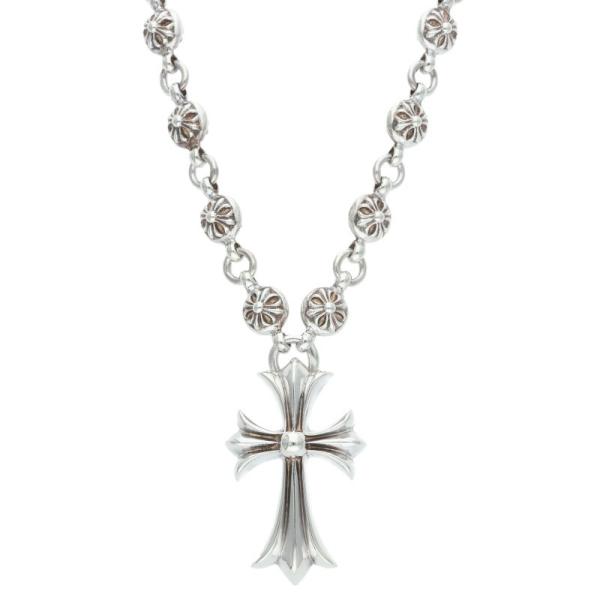 CHROME HEARTS クロムハーツ #2 CRSBL CHN SML CH CRS クロスボールチェーン スモールCHクロス ネックレス シルバー CHROME HEARTS（クロムハーツ） #1 CRSBL CHN SML CH CRS クロスボール