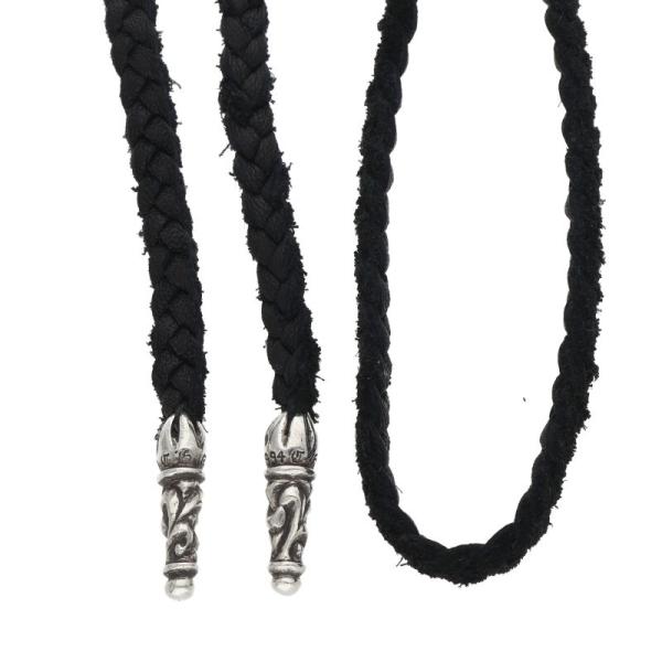 CHROME HEARTS（クロムハーツ） ネックレス LEATHER BRAID スクロール