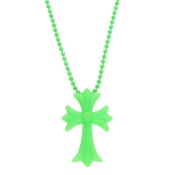 クロムハーツ FNO RUBBER CH CRS SML ラバースモールCHクロス FNO限定シリコンネックレス 中古 SS07