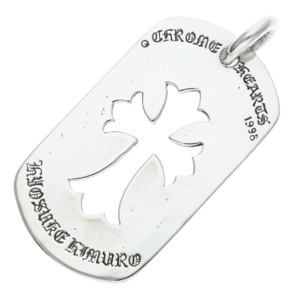 CHROME HEARTS クロムハーツ ネックレストップ D TAG LRG CO CRS