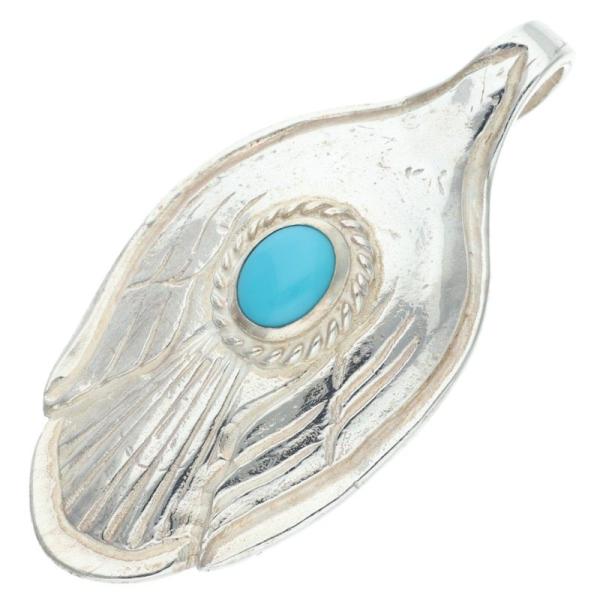 goro's（ゴローズ） 銀縄ターコイズ付きスプーン ネックレストップ