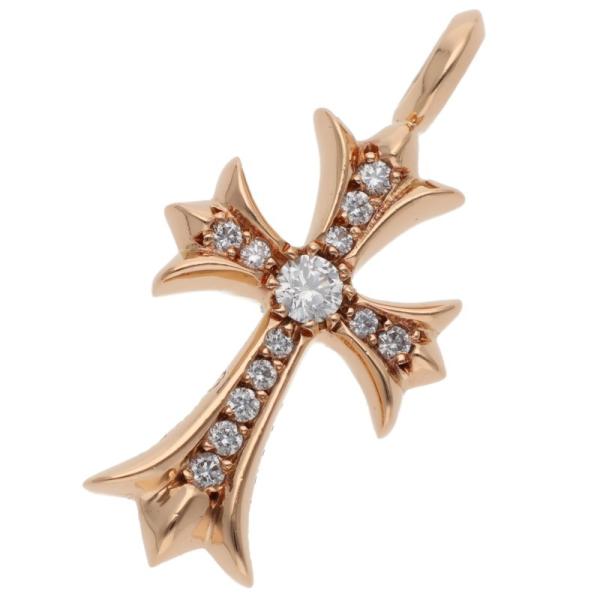 クロムハーツ　タイニーファット　ネックレス　チャーム　トップ CHROME HEARTS（クロムハーツ） ネックレストップ 22K TNY CRSF P DMND