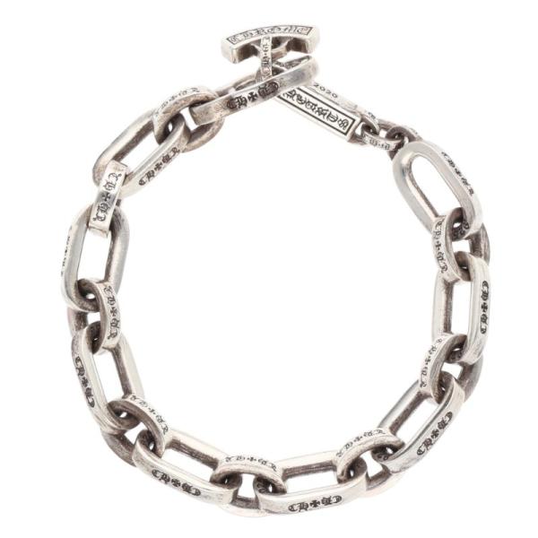 クロムハーツ  PAPER E CHAIN/ペーパーEチェーン シルバーブレスレット メンズ 7inch rinkan_15163-251017-0329