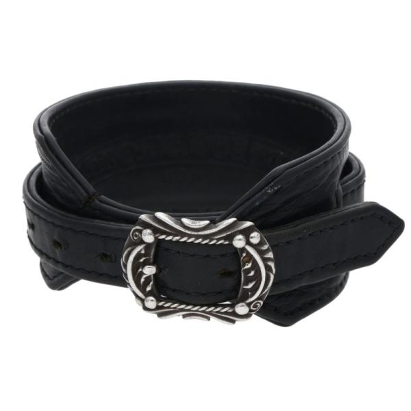 CHROME HEARTS R&R ロックンロール レザーブレスレット⭐︎ CHROME HEARTS（クロムハーツ） ブレスレット サイズ:2 OLD RR TINY