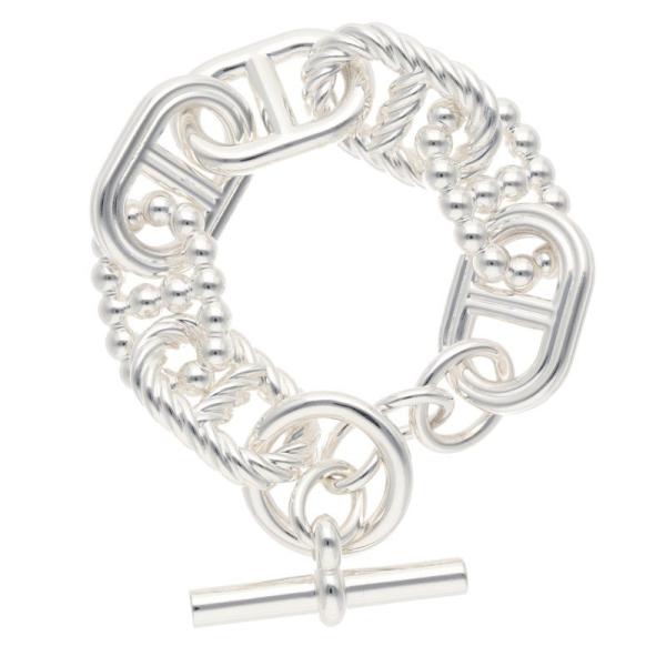 エルメス  Chaine d'Ancre Alea II GM シェーヌダンクルアレアIIGMシルバーブレスレット メンズ 16 HERMES（エルメス） サイズ:16 Chaine d'Ancre Alea II GM