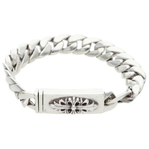 CHROME HEARTS クロムハーツ ID BBY FLRL CRS ベイビーIDフローラルクロス シルバーブレスレット CHROME HEARTS（クロムハーツ） 20LINK ID BBY FLRL CRS ベイビーID
