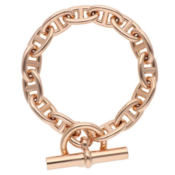 エルメス  Chaine d'Ancre MM K18PGシェーヌダンクルMMブレスレット メンズ 14LINK HERMES（エルメス） サイズ:14LINK Chaine d'Ancre MM K18PG