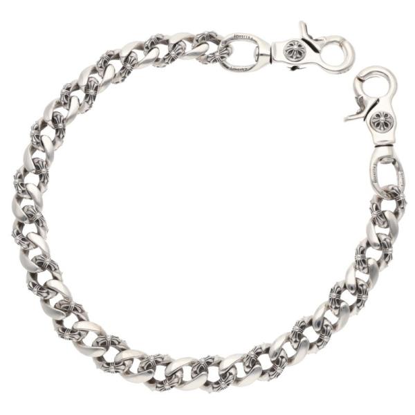 クロムハーツ サイズ:ロング  FANCY LONG-2 2クリップロングファンシー シルバーウォレットチェーン 中古 SJ02 CHROME HEARTS（クロムハーツ） ウォレットチェーン サイズ:ロング