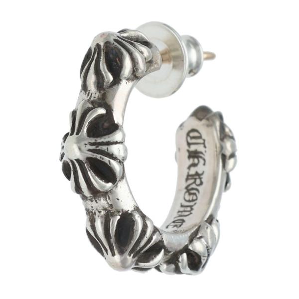 CHROME HEARTS（クロムハーツ） ピアス HOOP CROSS SML クロスバンド