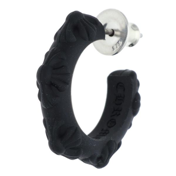 新品未使用 クロムハーツ CHROME HEARTS シリコン フープピアス CHROME HEARTS（クロムハーツ） ピアス RUBBER HOOP CROSS SML クロス