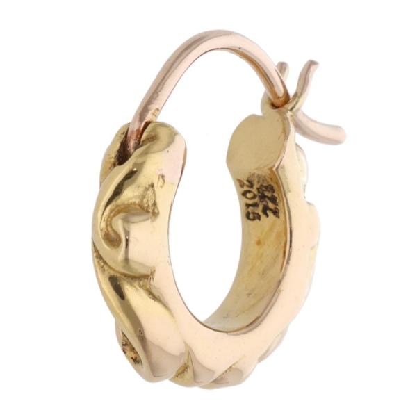 CHROME HEARTS（クロムハーツ） ピアス 22K TNY HOOP SCRL 22Kタイニー