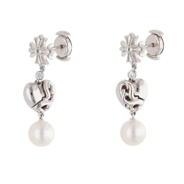 CHROME HEARTS（クロムハーツ） ピアス MIKIMOTO ERNG CH PLUS HEART