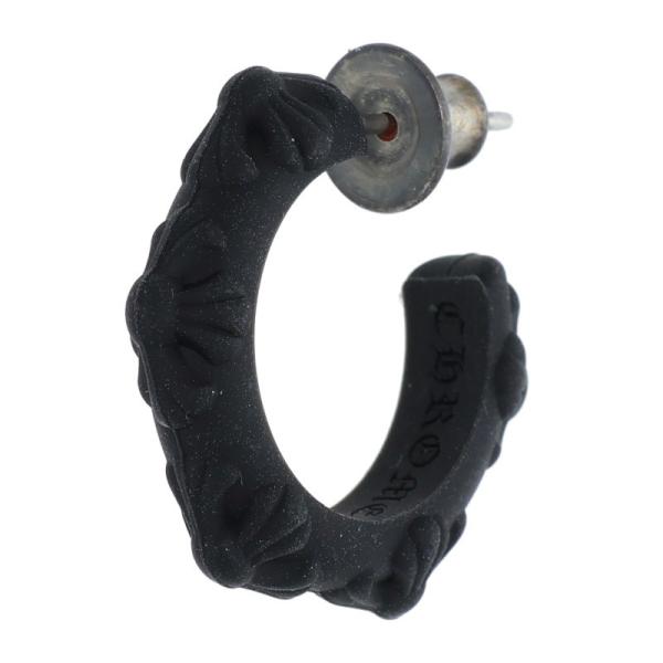 CHROME HEARTS（クロムハーツ） ピアス RUBBER HOOP CROSS SML クロス