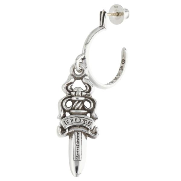クロムハーツ925 片耳用ピアス CHROME HEARTS（クロムハーツ） ピアス No5 DAGGER #5 ダガーフープ