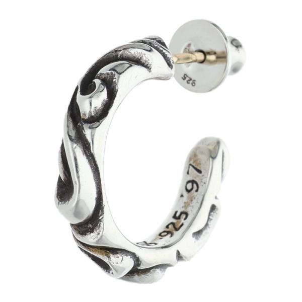 値下げしました！　クロムハーツ　フープスクロールピアス　中古 CHROME HEARTS（クロムハーツ） HOOP SCROOL 1 スクロールフープ