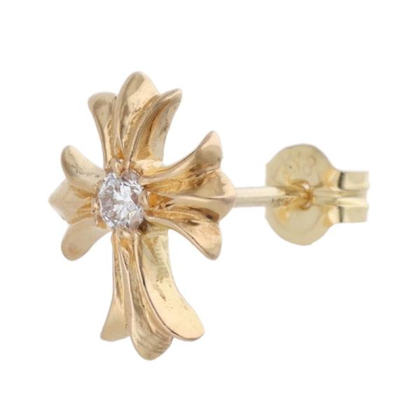 クロムハーツ 22K No2 CH CRS/22K CHクロススタッド ピアス CHROME HEARTS（クロムハーツ） 22K No2 CH CRS DIA 22K CHクロス